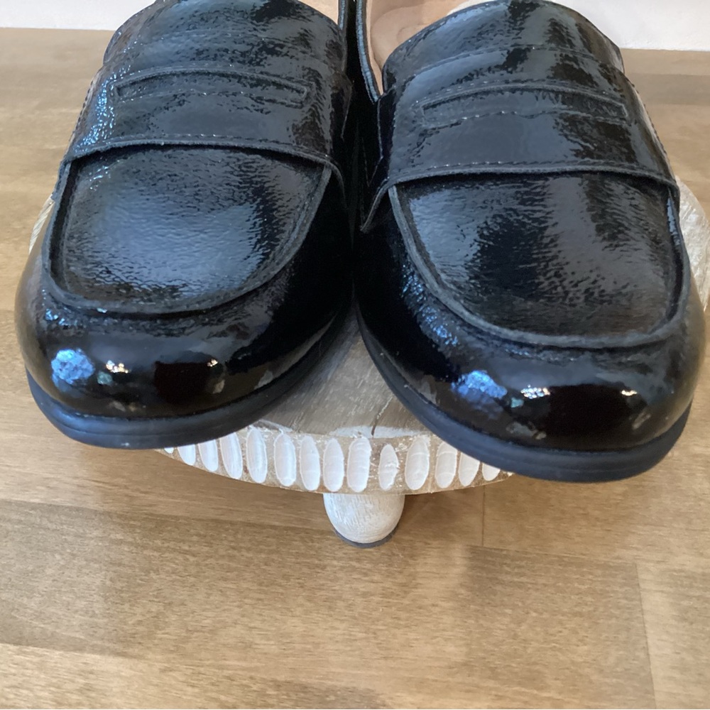 LifeStride Soft System Madison Black Crinkle Loafers Sz 8.5M NWOB - Picture 2 of 7